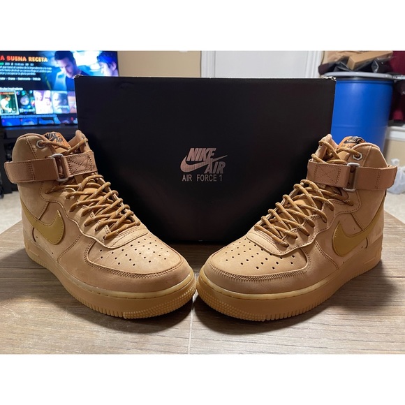 (2017) AIR FORCE 1 HIGH '07 LV8 WB 'FLAX' - Picture 8 of 16